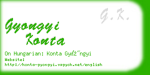 gyongyi konta business card